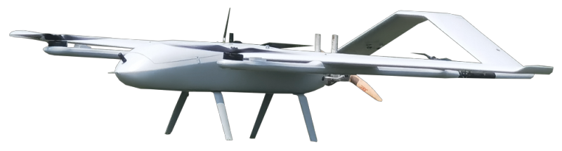 100kg Class Oil Powered Vertical Lift Fixed Wing (VTOL) UAV