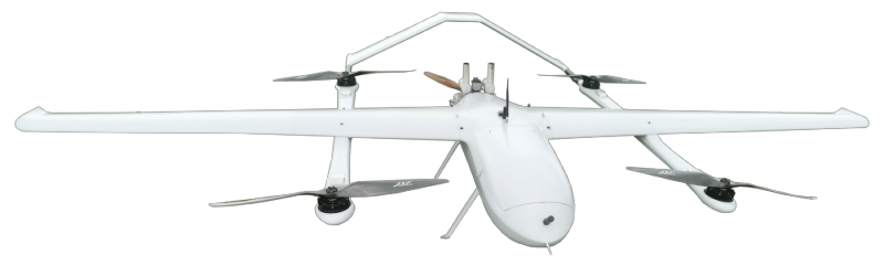 100kg Class Oil Powered Vertical Lift Fixed Wing (VTOL) UAV