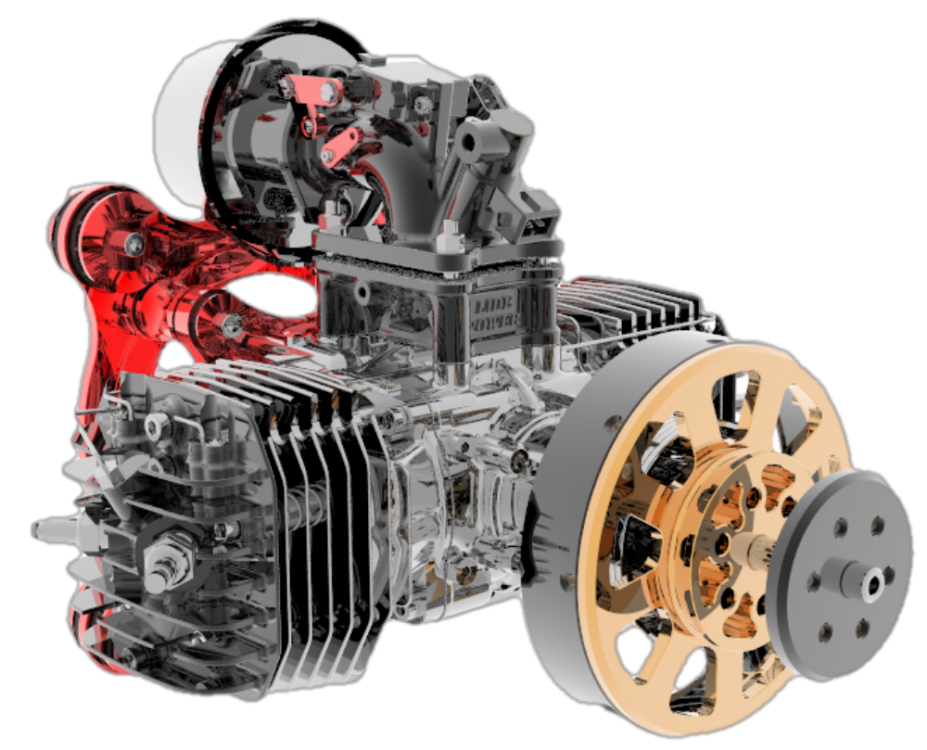 UAV EFI Electric Start Gasoline Engine 170ccm