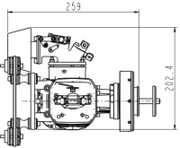 UAV EFI Electric Start Gasoline Engine 170ccm