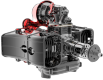 Motor de óleo pesado de partida elétrica UAV EFI 120ccm