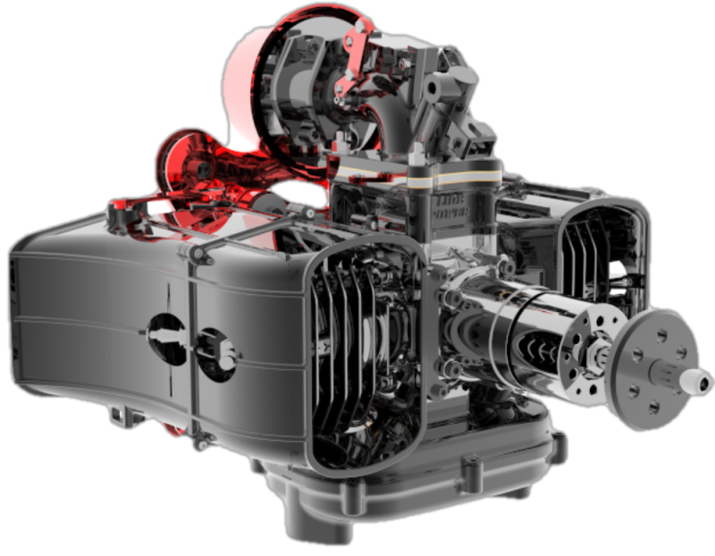UAV EFI Electric Start Heavy Oil Engine 120ccm