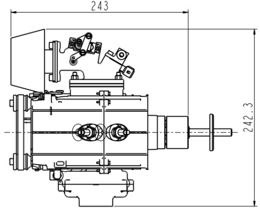 UAV EFI Electric Start Heavy Oil Engine 120ccm