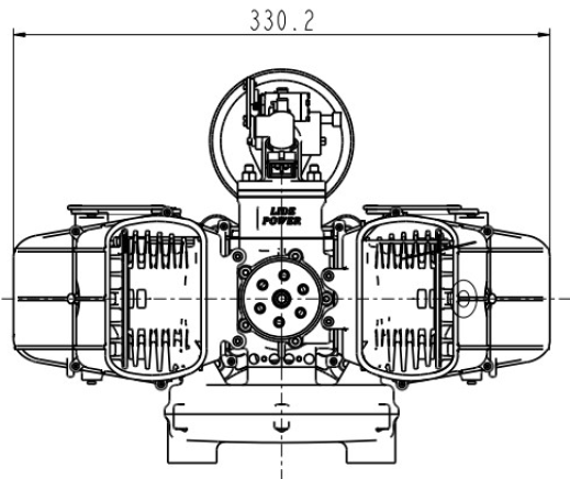 UAV EFI Electric Start Heavy Oil Engine 120ccm
