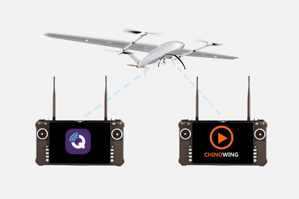 UAV built-in screen remote control