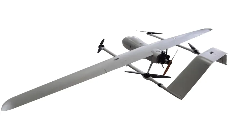 Oil-electric hybrid compound wing UAV