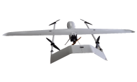UAV à ailes composées hybride huile-électrique