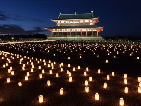 Welcoming the Obon Festival with a Drone