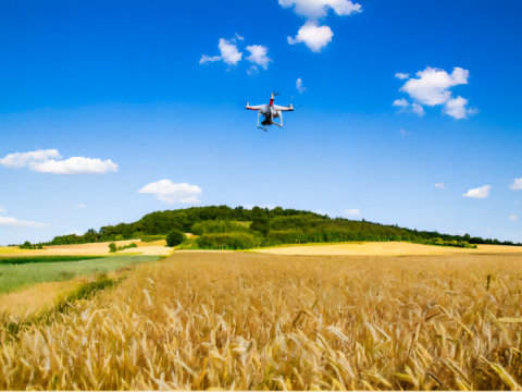 Drone agrícola salva desastres agrícolas