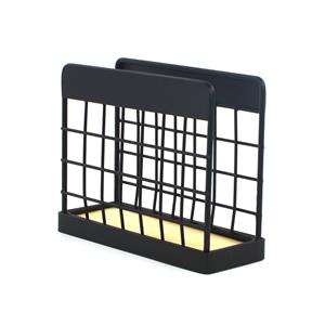 Servilletero moderno de madera negra