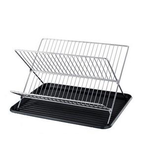 Escurreplatos plegable en forma de X con escurridor