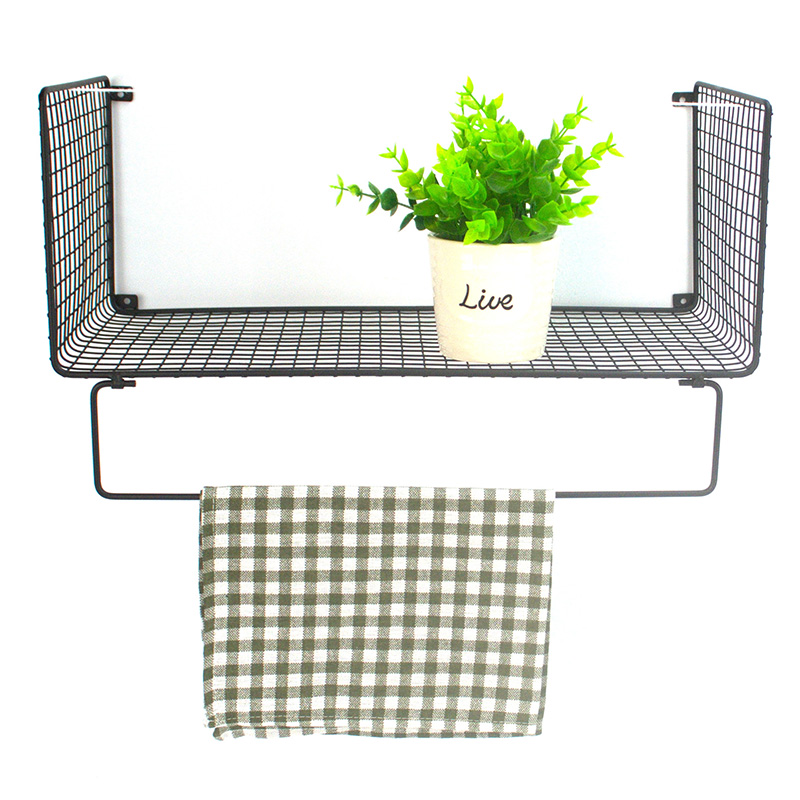 Wall Mounted Bathroom Towel Storage Shelves And Racks