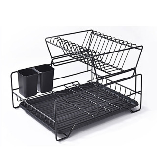 2 Tier Chrome Plated Steel Dish Rack