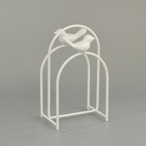 Fehér parasztházi szalvétatartó