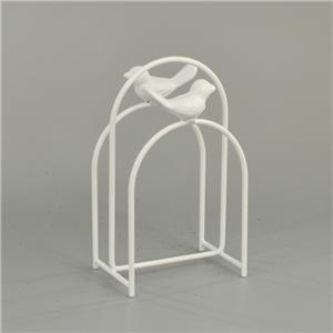 White Farmhouse Napkin Holder