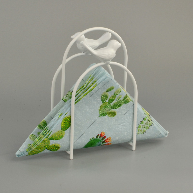 Servilletero de granja blanco