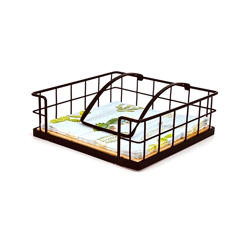 Tempat Serbet Kayu Rustic Sederhana