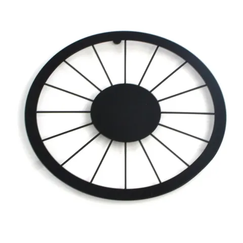 Grand dessous de plat en fer noir pour comptoirs