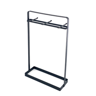 Kochutensilienhalter aus schwarzem Metall