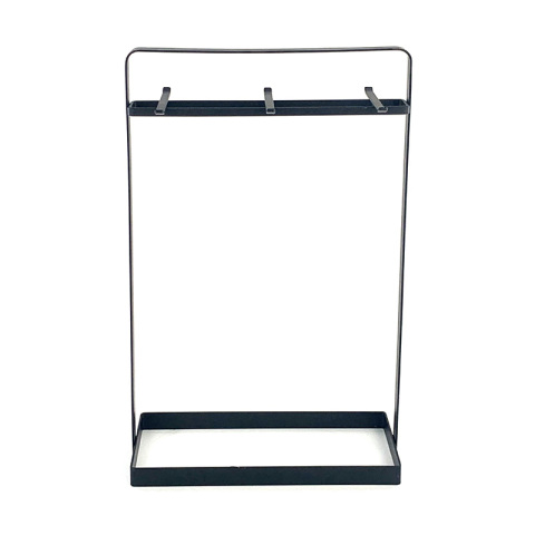 Soporte para utensilios de cocina de metal negro