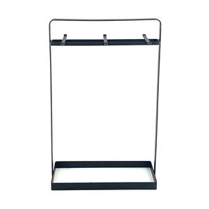 Kochutensilienhalter aus schwarzem Metall