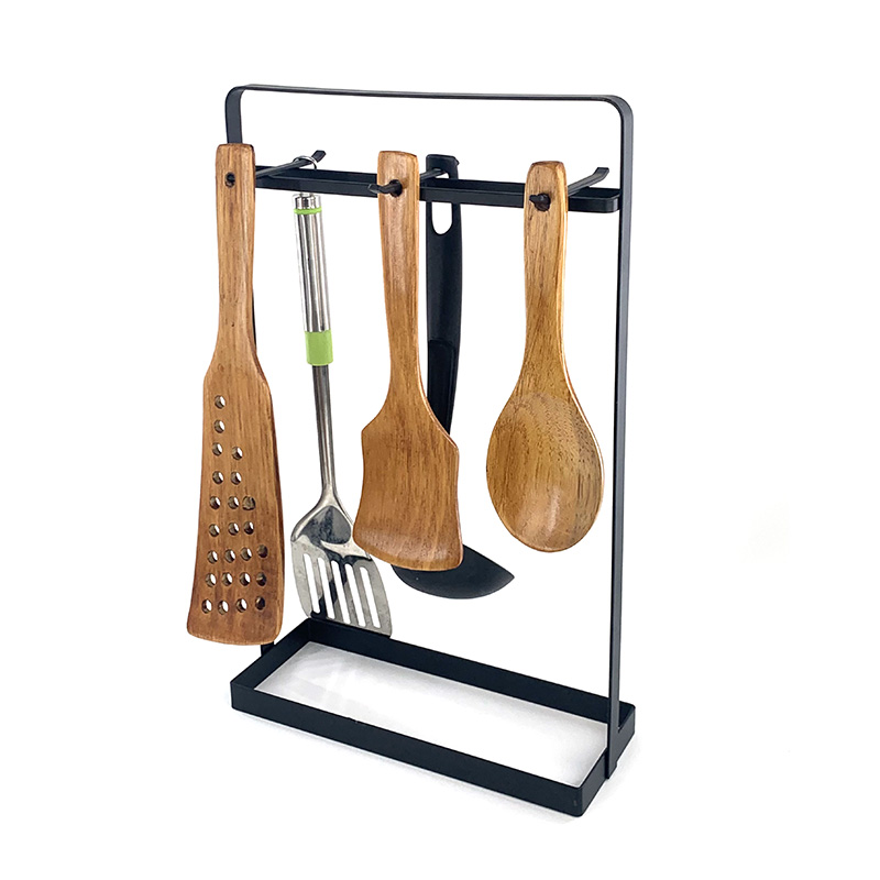 Black Metal Cooking Utensils Holder