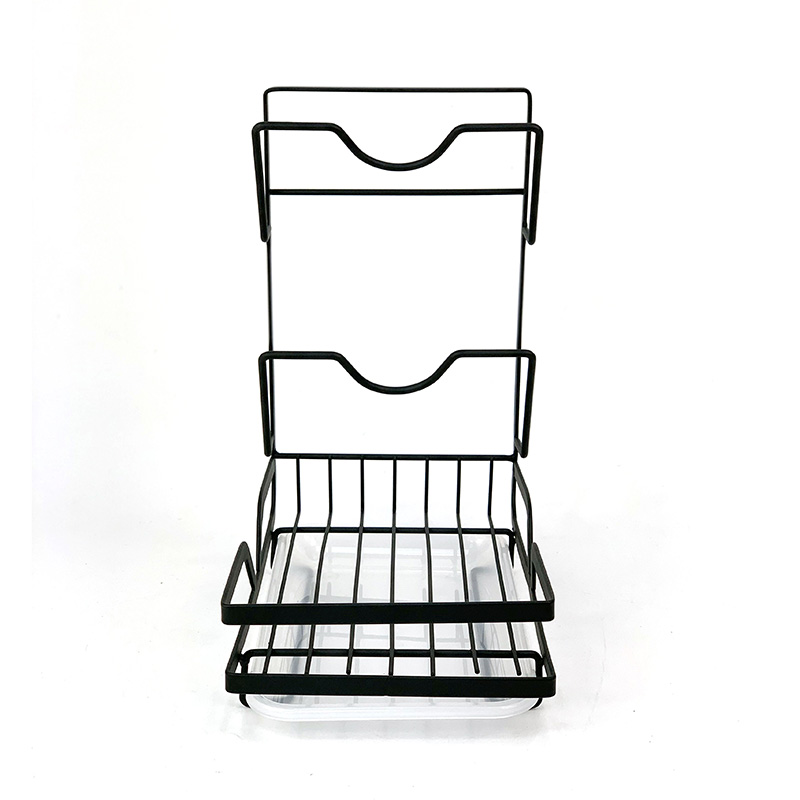 Kitchen Countertop Spatula Rack And Pot Cover Rack