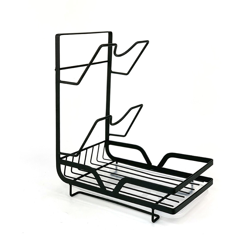 Kitchen Countertop Spatula Rack And Pot Cover Rack