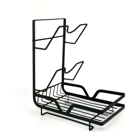 Estante de espátula de encimera de cocina y estante de tapa de olla