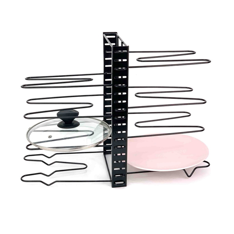 Adjustable Pots And Pans Organizer Rack
