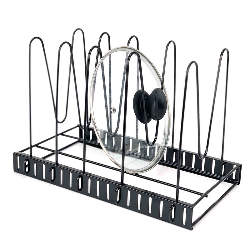 Adjustable Pots And Pans Organizer Rack
