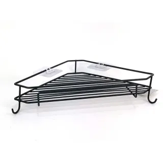 Einfaches Bad-Eckregal mit J-Haken