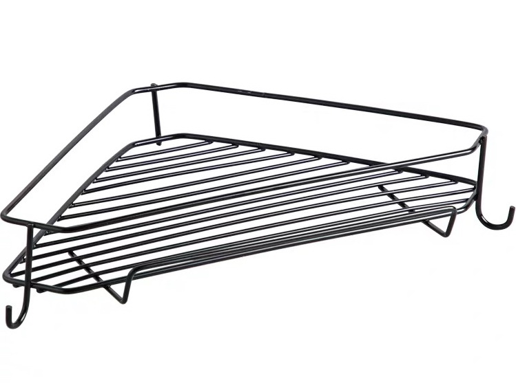 Simple Bath Cormer Shelf With J Hook