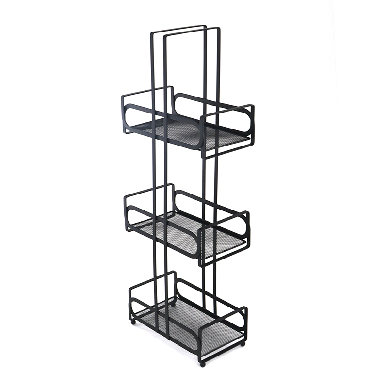 3 Tier Toilet Organizer Rack Steel With Bamboo