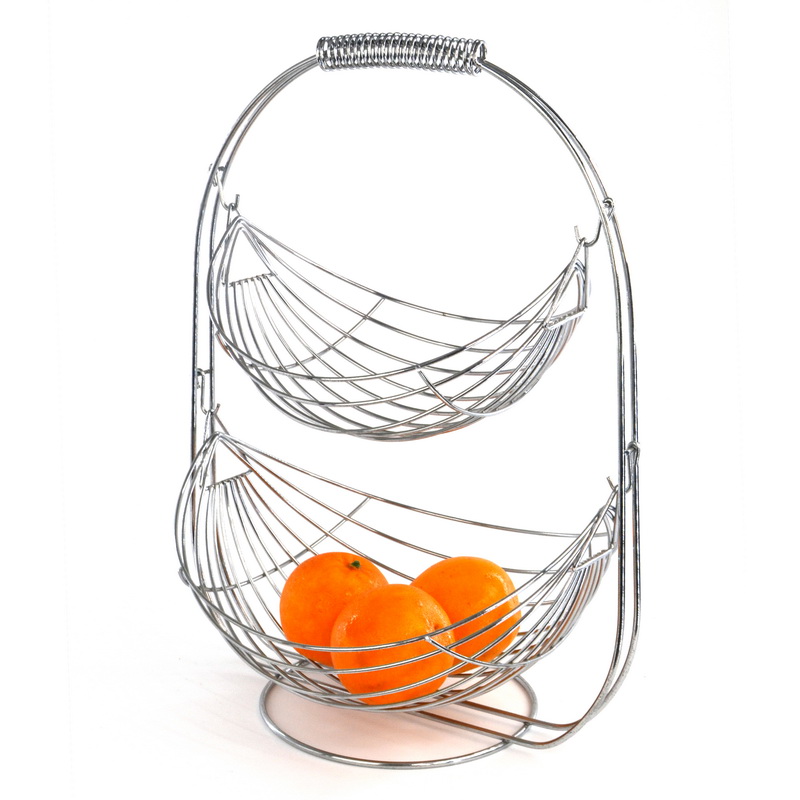 Knock Down 2 And 3 Tier Wire Fruit And Vegetable Basket