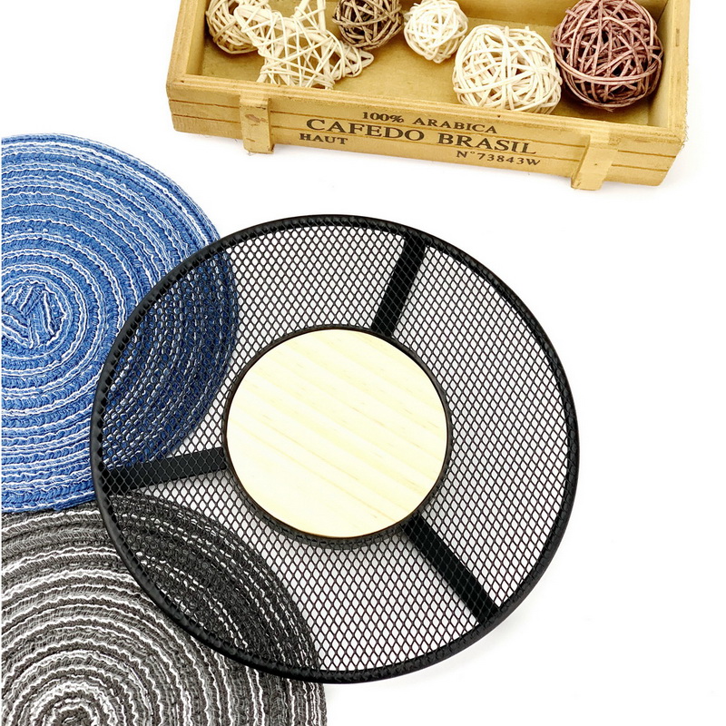 Salvamanteles de acero resistente al calor con patas