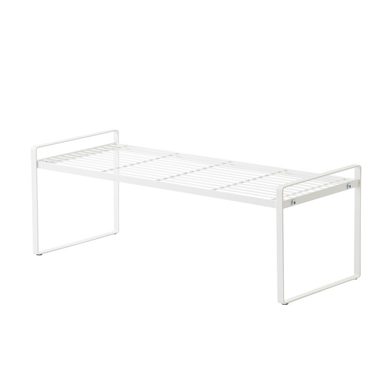 Carbon Steel Kitchen Cabinet Shelf Rack With Wood Handle