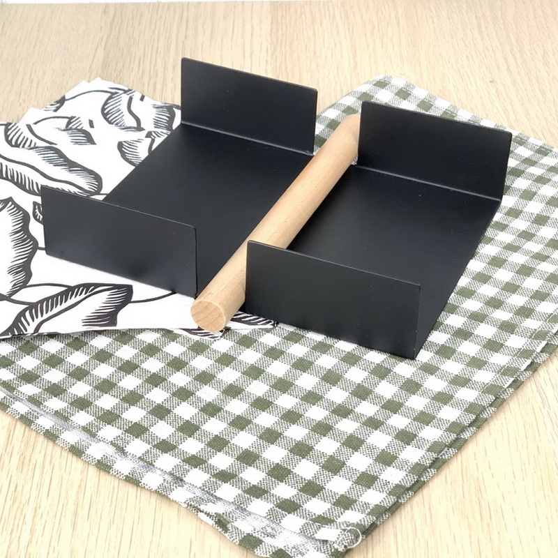 Minimalist Metal Napkin Holder With Weighted Arm