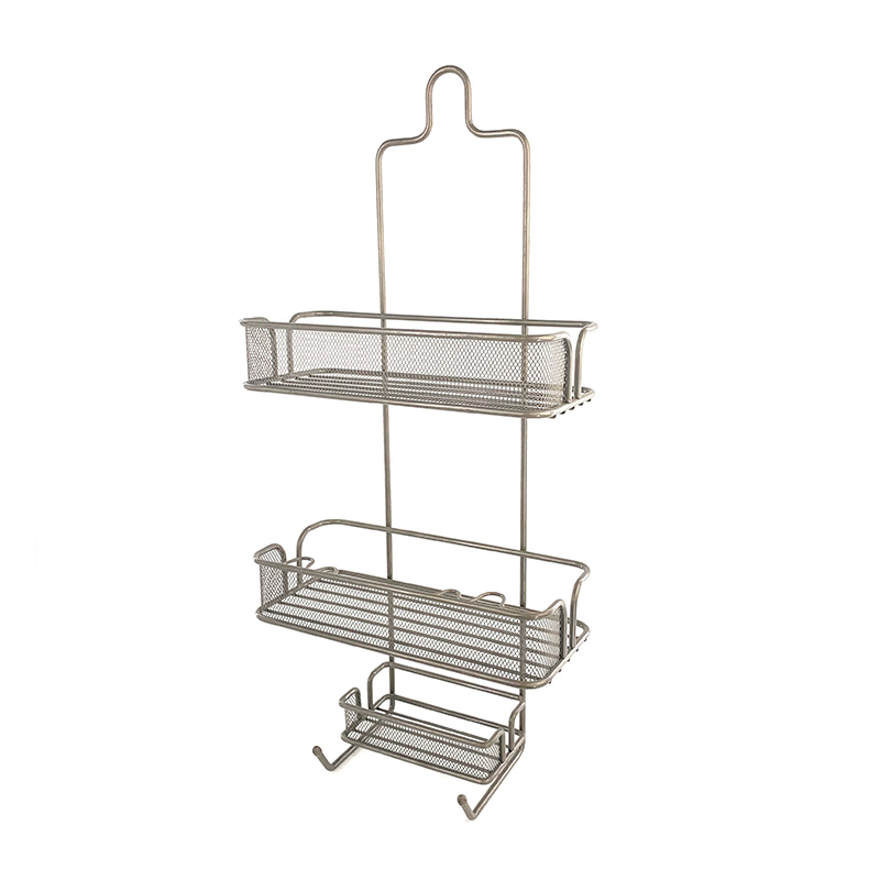 Soporte de ducha para champú con ganchos para toallas Soporte de ducha para champú con ganchos para toallas