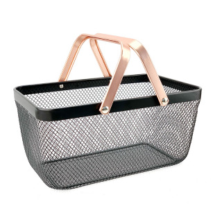 Organizador de cestas de almacenamiento de juguetes de malla para exteriores con asa