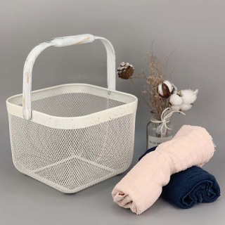 Organizador de cestas de almacenamiento de juguetes de malla para exteriores con asa