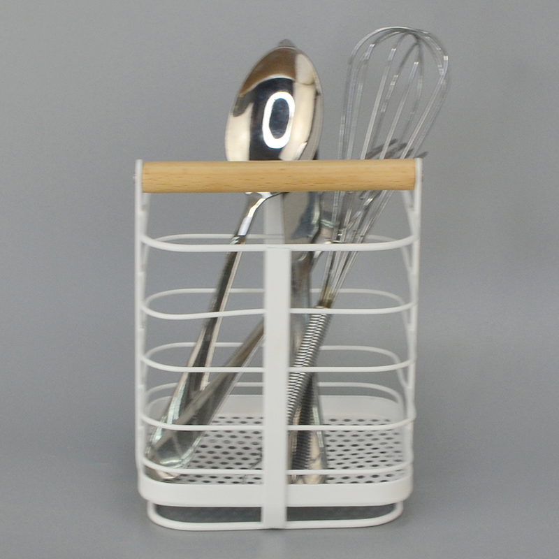 Soporte de madera para cuchara, tenedor y cuchillo