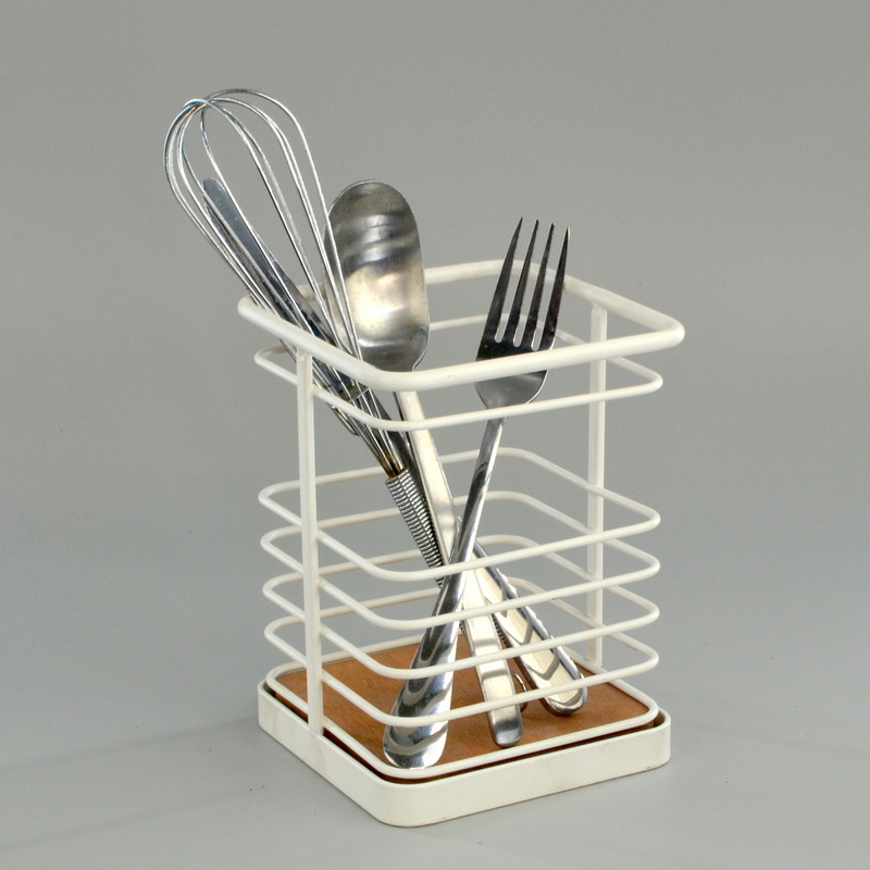 Portatenedores con base de madera para cocina