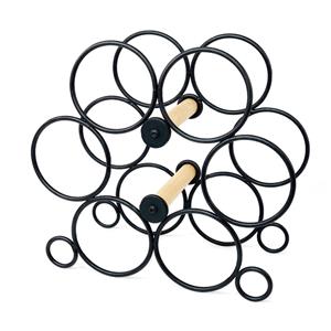 Runder Draht-Weinregal-Flaschen-Aufbewahrungs-Organisator