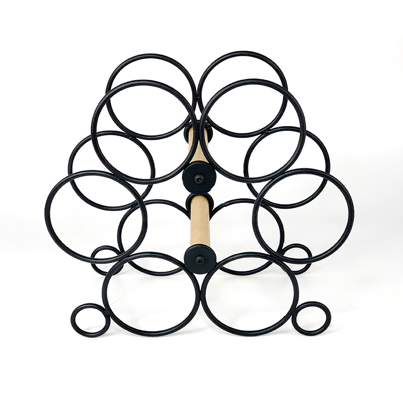 Round Wire Wine Rack Bottle Storage Organizer