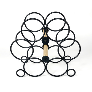 Runder Draht-Weinregal-Flaschen-Aufbewahrungs-Organisator