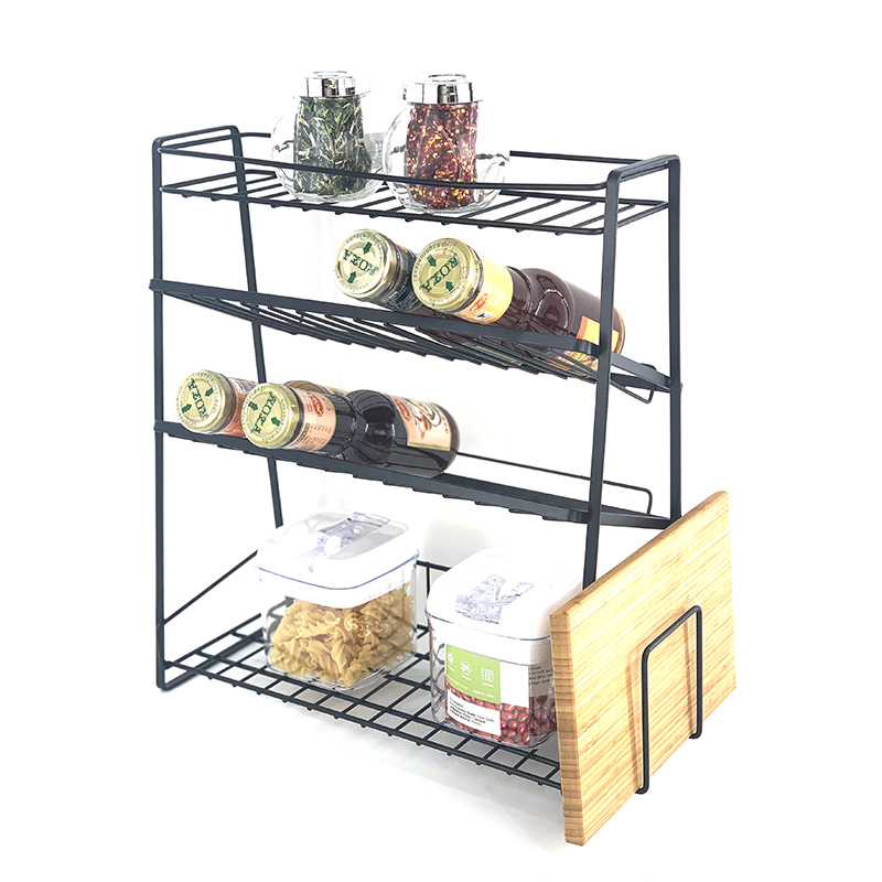 4 Tier Multifunctional Storage Racks With Cutting Board