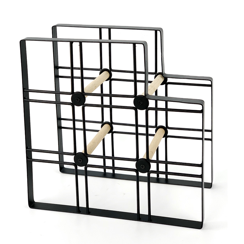 Designer Industrial Wine Display Rack