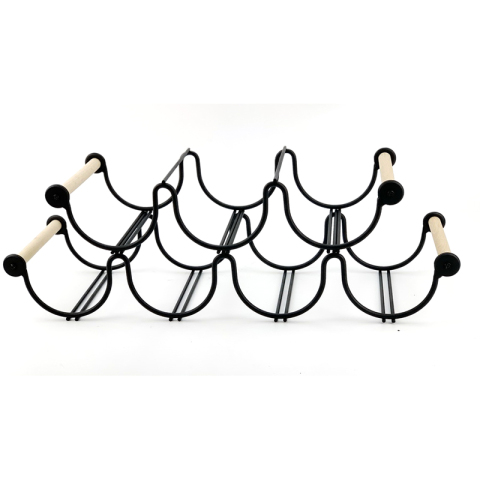 Stapelbares, erweiterbares Weinflaschenregal aus Holz