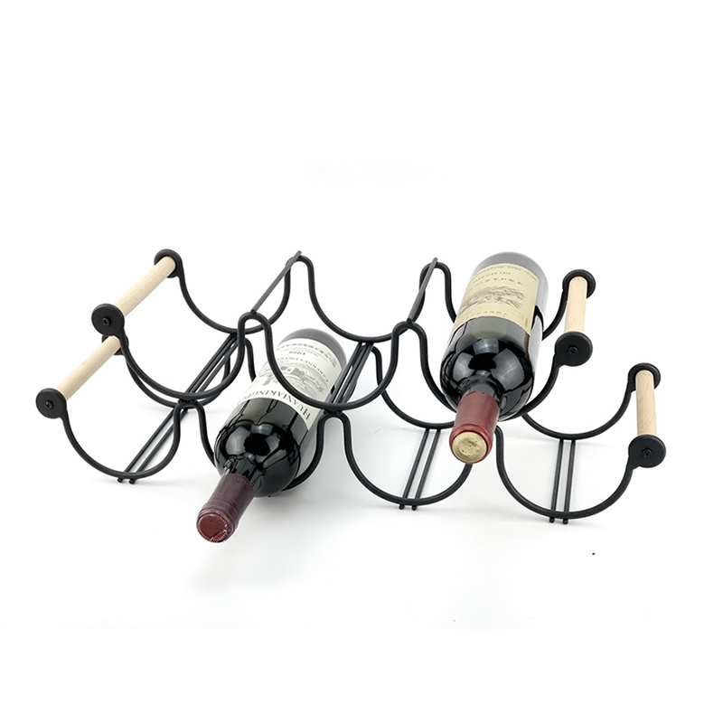 Stackable Expandable Wine Wooden Bottle Rack